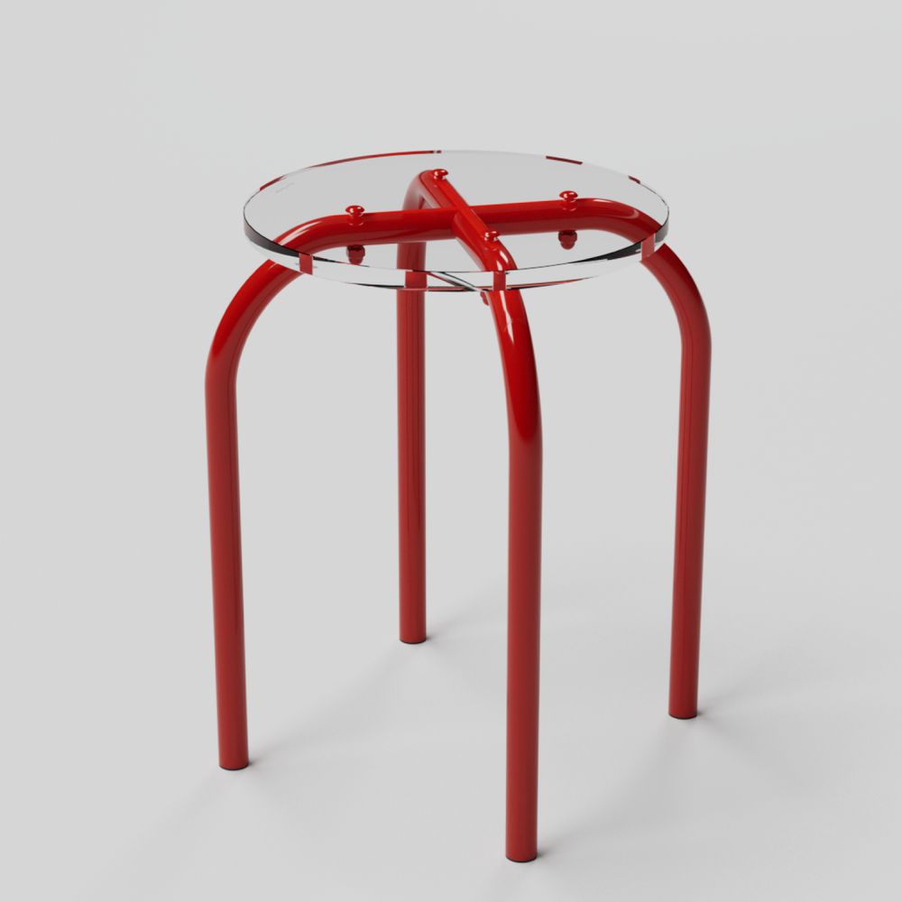Tabourets - Tabouret verre acrylique transparent | Iconic - LAURENT BADIER DESIGN