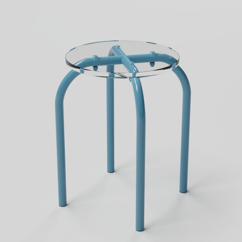 Tabourets - Tabouret verre acrylique transparent | Iconic - LAURENT BADIER DESIGN