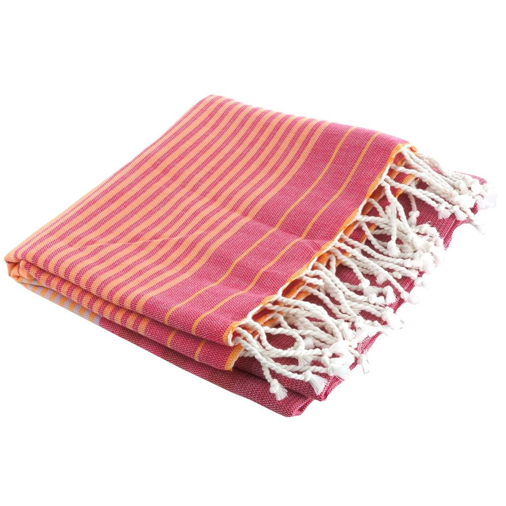 Bath towels - ORGANIC COTTON FOUTA - SUD Collection - AZALEE Color 100 x 200cm - KARAWAN AUTHENTIC