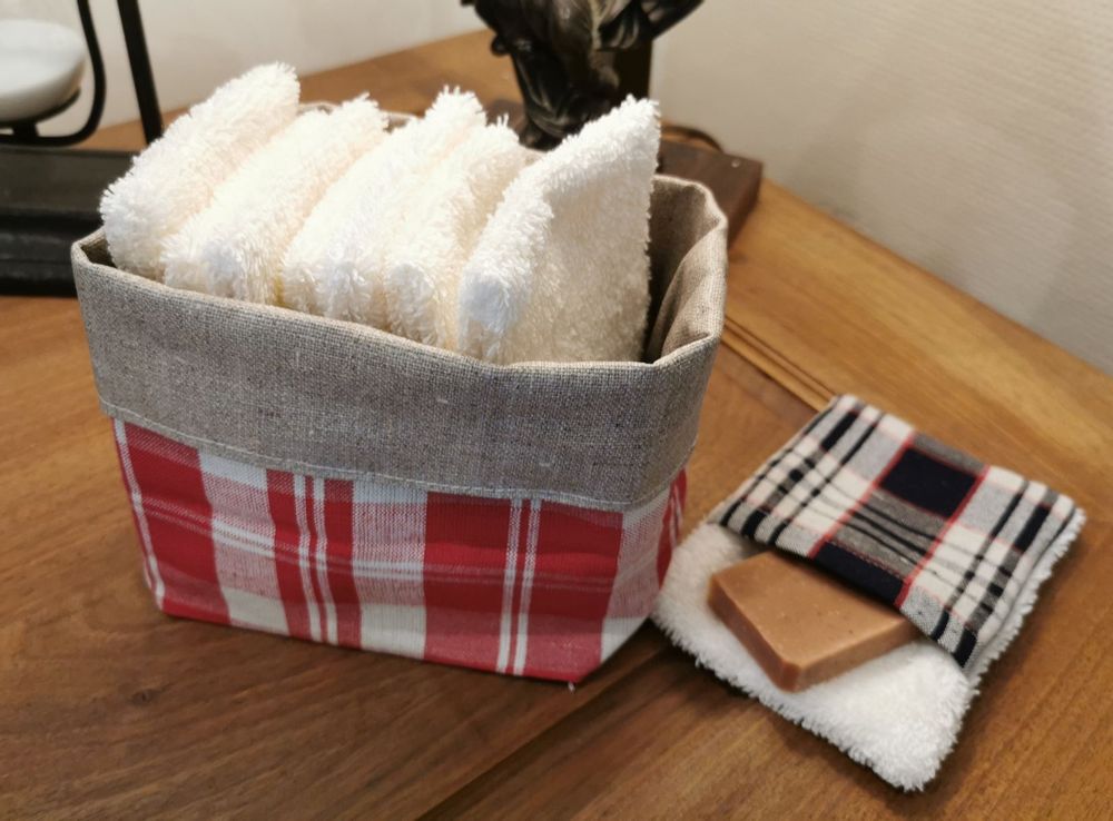 Objets de décoration - PANIERE grande  / POCHETTE EN KELSCH D'ALSACE - KELSCH D' ALSACE  IN SEEBACH