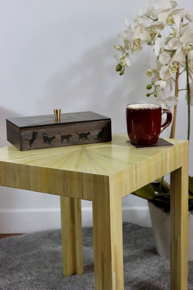 Pièces uniques - Réédition table basse coin de canapé de Jean-Michel Franck (1930). - ATELIER LASTO