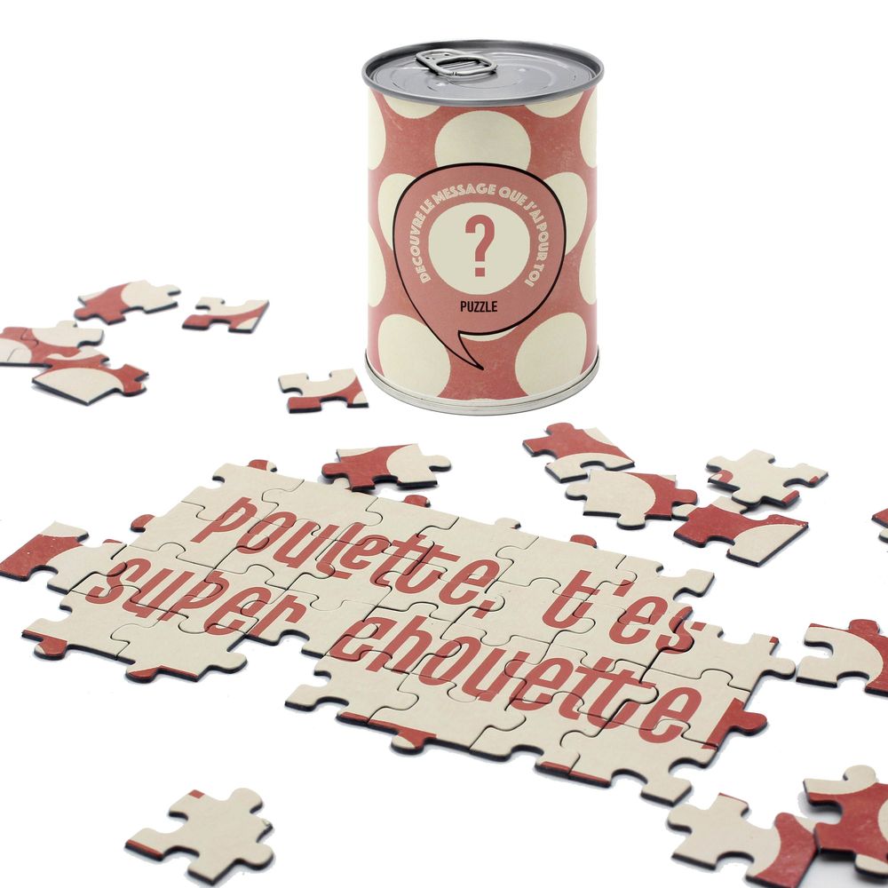 Cadeaux - Puzzle à message - Poulette t'es super chouette - MAUVAISES GRAINES/BWAT