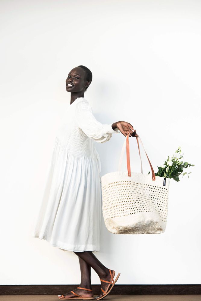 Objets design - Paniers à provisions en tissu ouvert Kiondo - MIFUKO