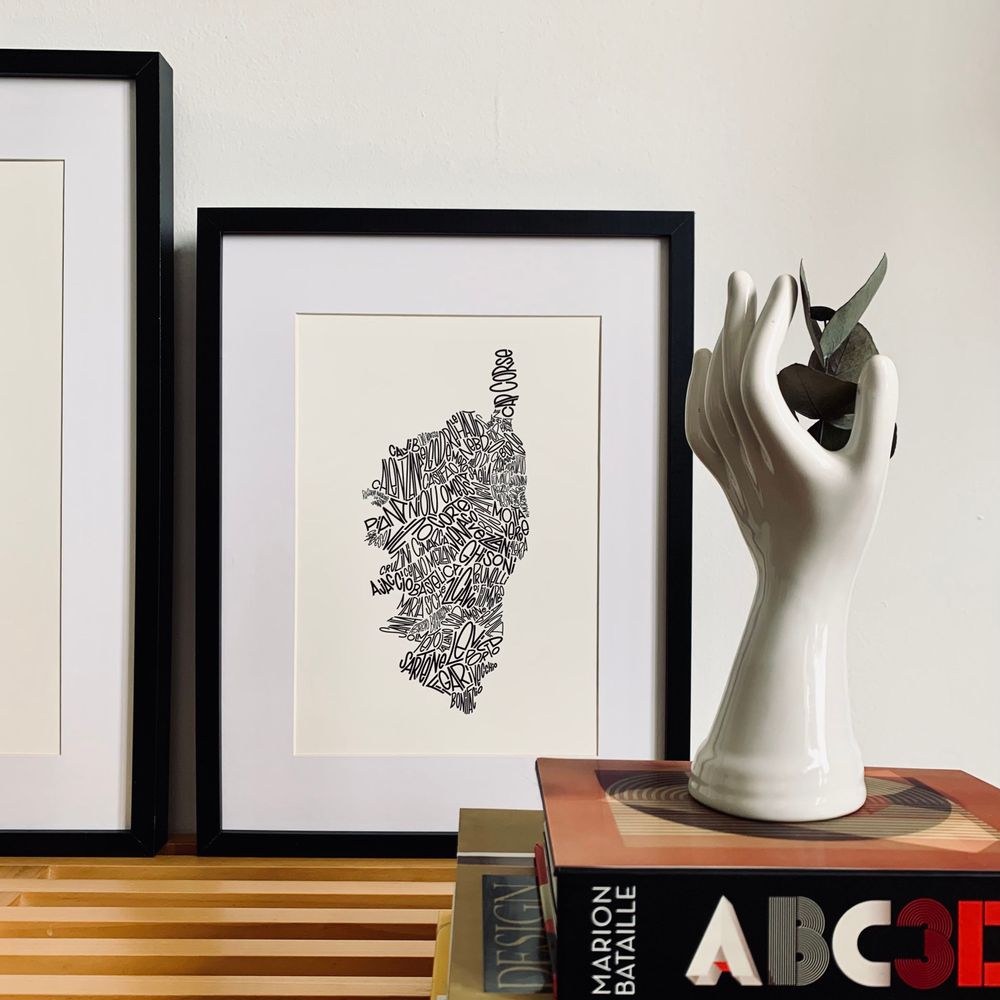 Affiches - Affiche déco Corse / île de Beauté - LES PETITS PLANS
