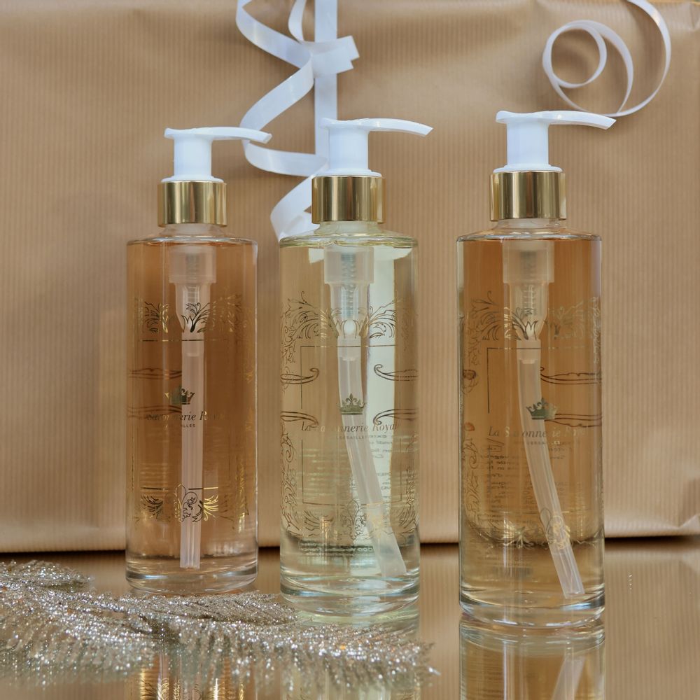 Savons - SAVON LIQUIDE POUDRE DE RIZ - LA SAVONNERIE ROYALE