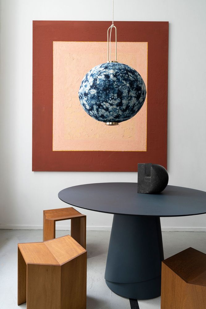 Tables pour hôtels - COLLECTION Plant Dyed - Gorge de Taroko, forme mandarine - TAIWAN-LANTERN