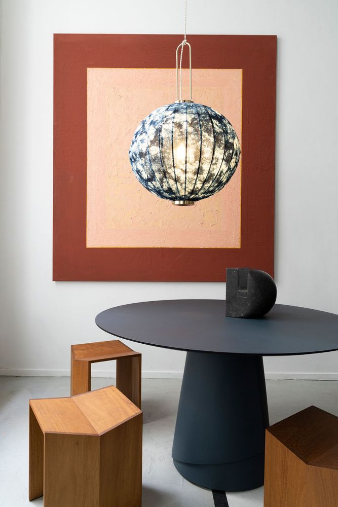 Tables pour hôtels - COLLECTION Plant Dyed - Gorge de Taroko, forme mandarine - TAIWAN-LANTERN