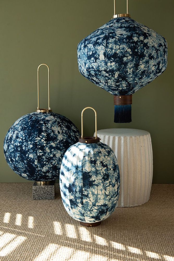 Tables pour hôtels - COLLECTION Plant Dyed - Gorge de Taroko, forme mandarine - TAIWAN-LANTERN