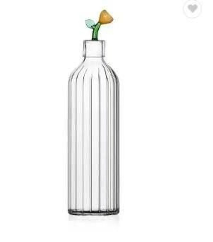 Cadeaux - Carafe à eau en verre, belle carafe design sculptée en verre résistant - LE CHARBON ACTIF FRANCAIS