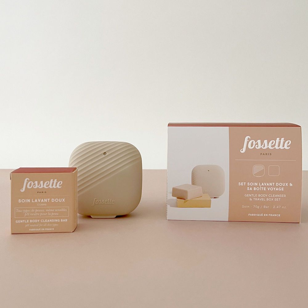 Cosmétiques - Coffret cadeau Soin Lavant Doux & sa Boîte Voyage - FOSSETTE PARIS
