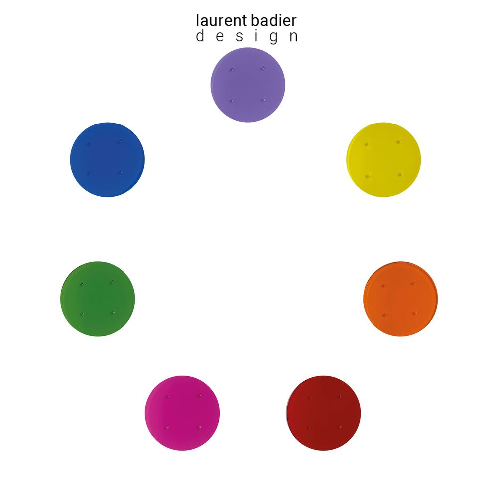 Chaises - Chaise verre acrylique coloré | Pop - LAURENT BADIER DESIGN