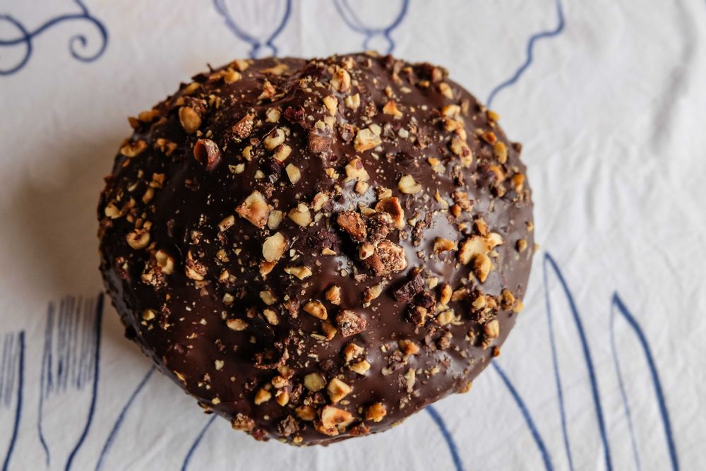 Delicatessen - Artisan panettone with chocolate cream, 500 gr - LES DEUX SICILES