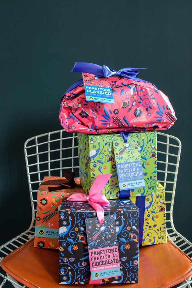 Candy - Panettone handmade 750 gr, paper pack - LES DEUX SICILES