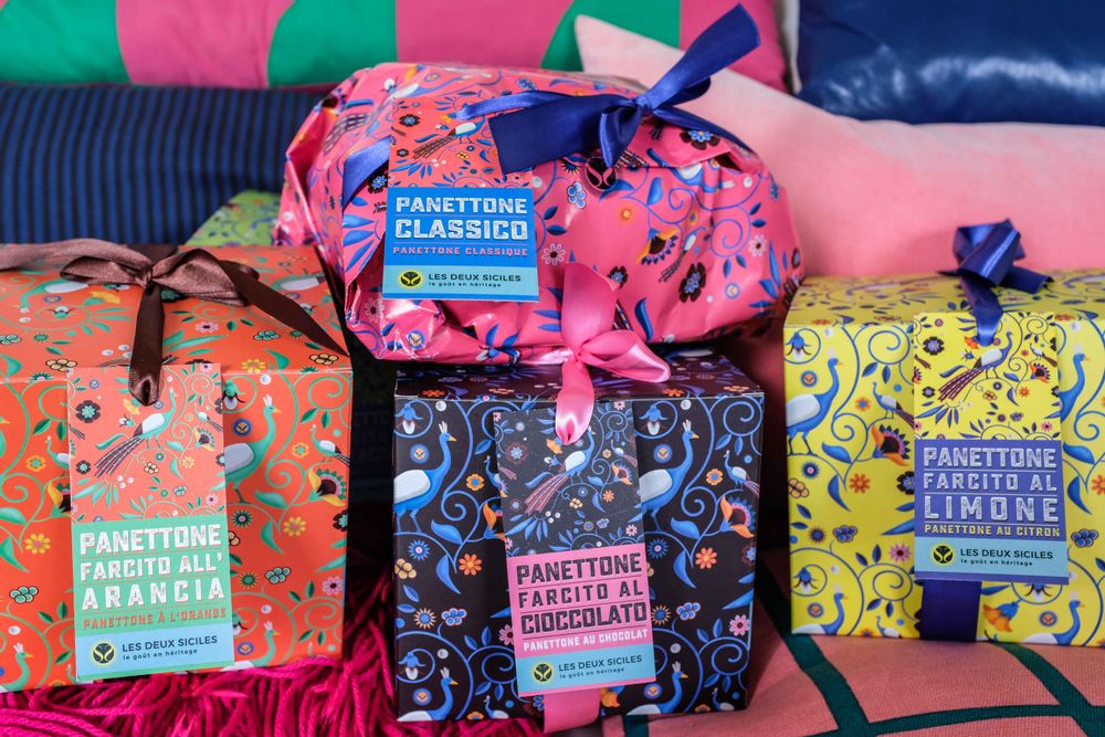 Candy - Panettone handmade 750 gr, paper pack - LES DEUX SICILES