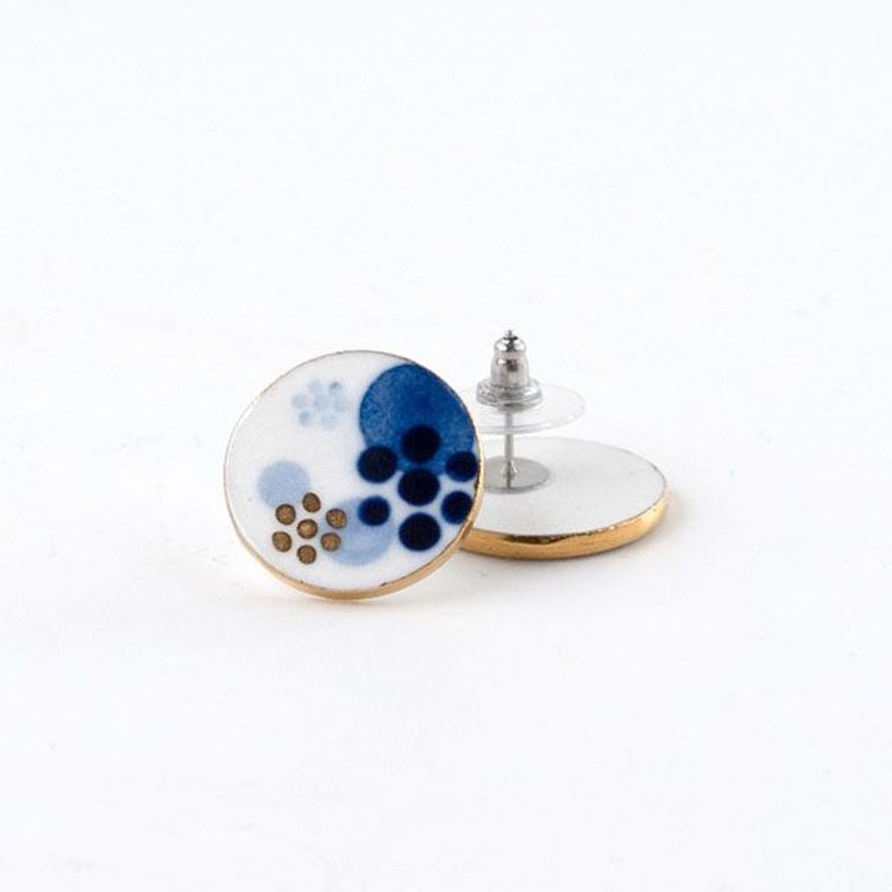 Bijoux - DESSINÉ À LA MAIN EN BLEU ET BLANC - NANAYOSHA