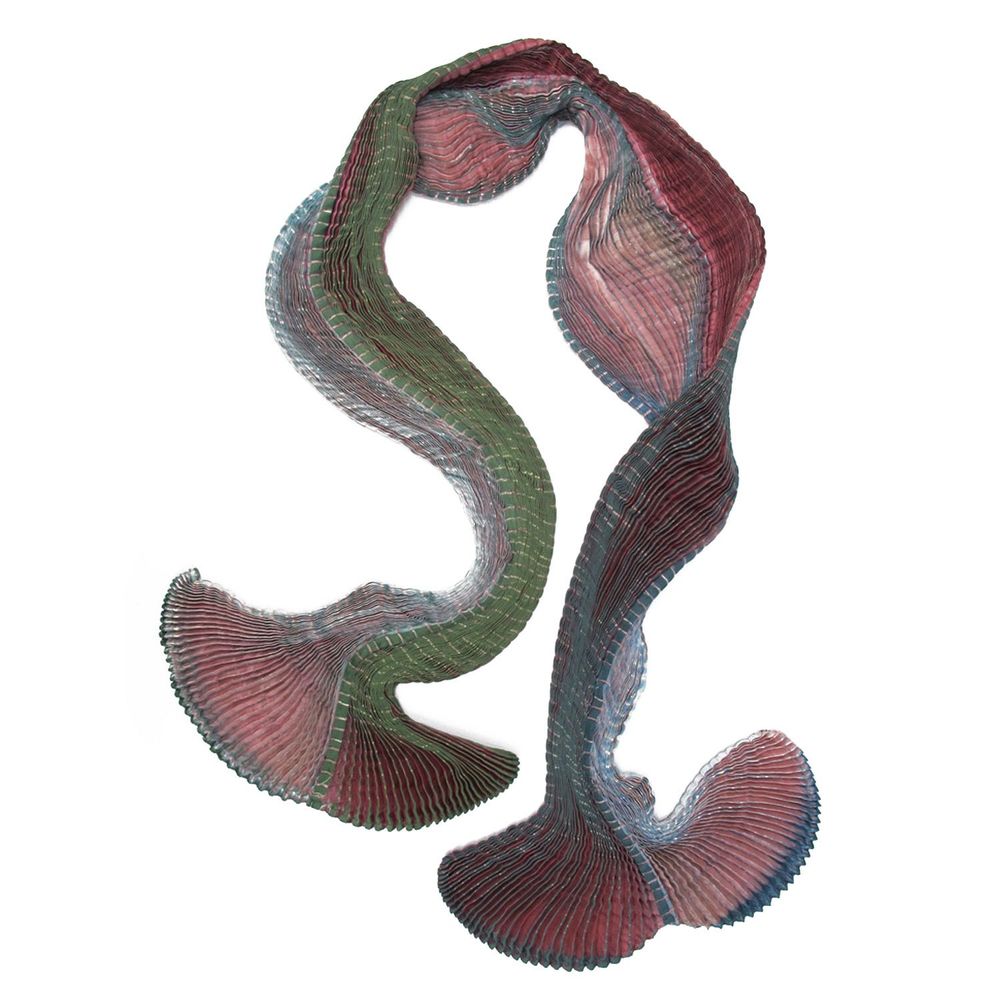 Scarves - PLICATWILL 103 silk pleated long scarf - SOPHIE GUYOT SILKS