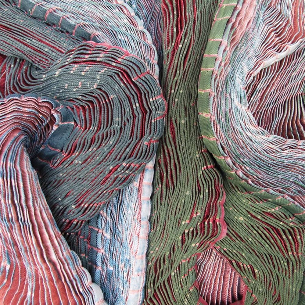 Scarves - PLICATWILL 103 silk pleated long scarf - SOPHIE GUYOT SILKS