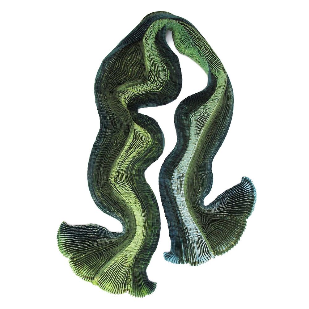 Foulards et écharpes - Écharpe longue plissée soie PLICATWILL 118 - SOPHIE GUYOT SILKS