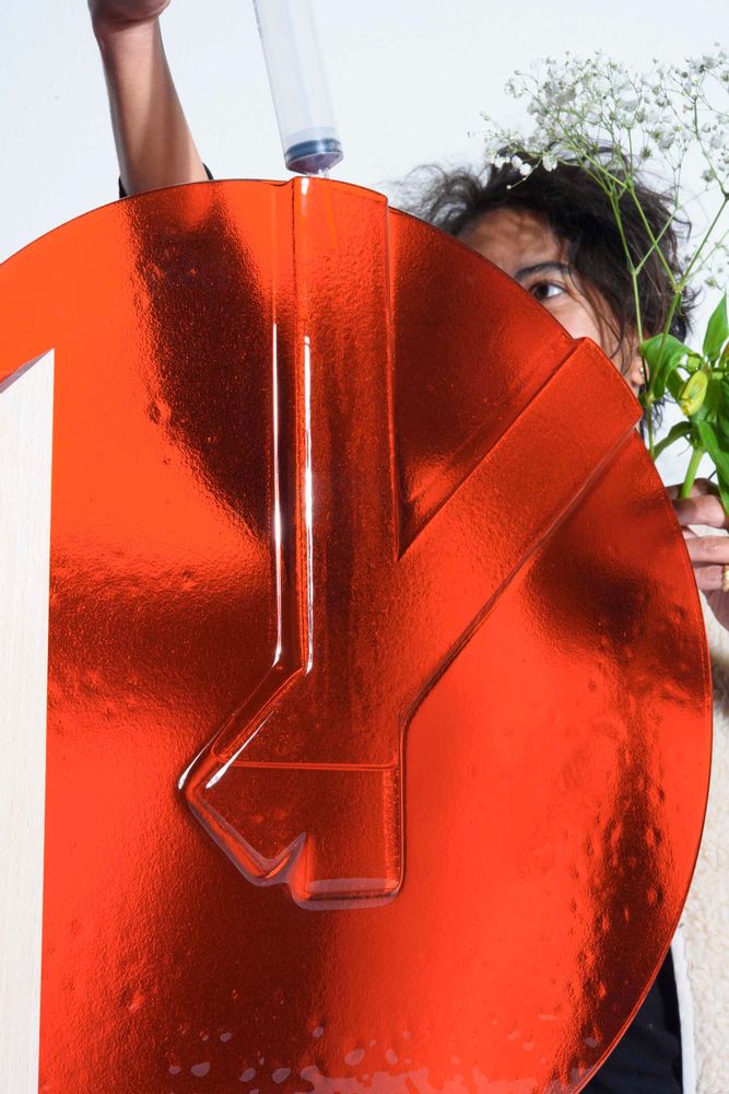 Art glass - BAY OF FIRE - L - AURORE BOUTER GLASS ART