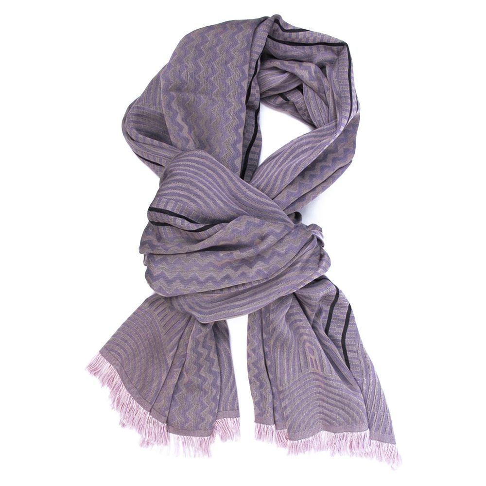 Throw blankets - Cotton silk maxi scarf - kinetic - purple pink powder - SOPHIE GUYOT SILKS