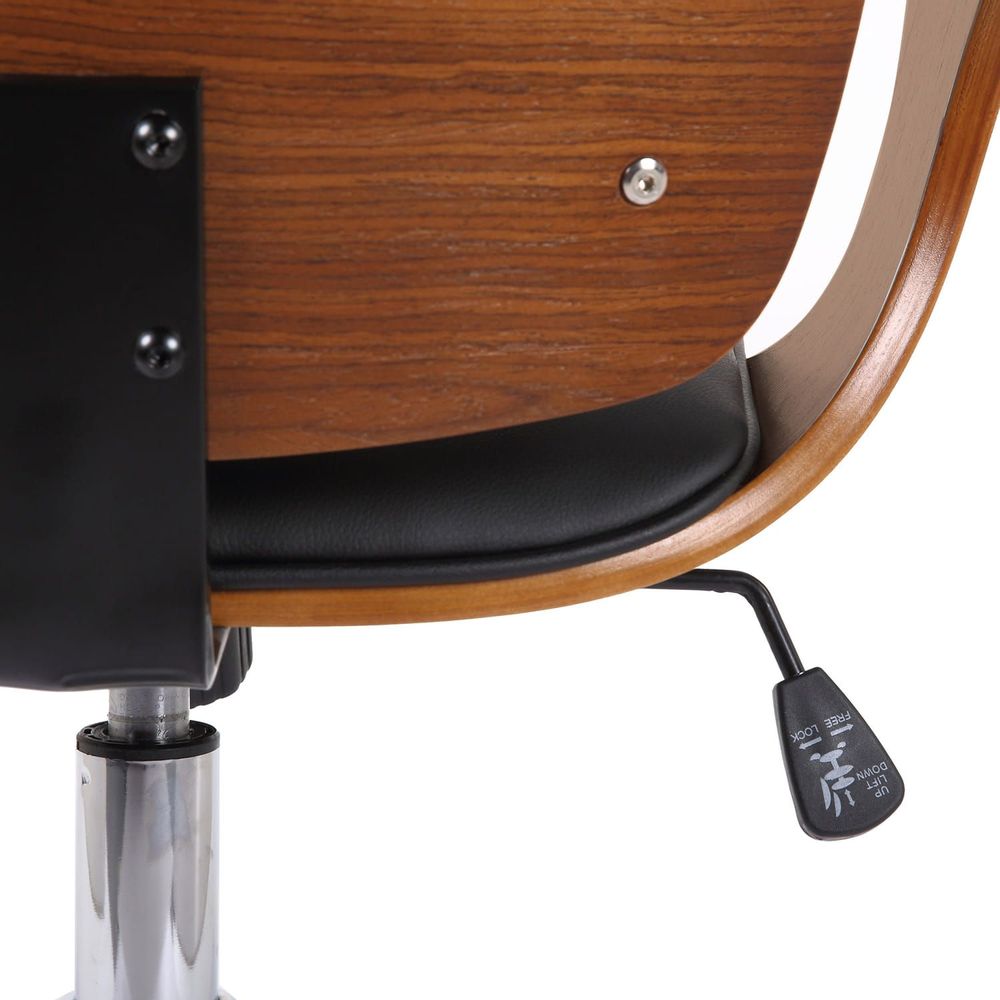 Office seating - Burbank Office Chair - Walnut/Black - VIBORR