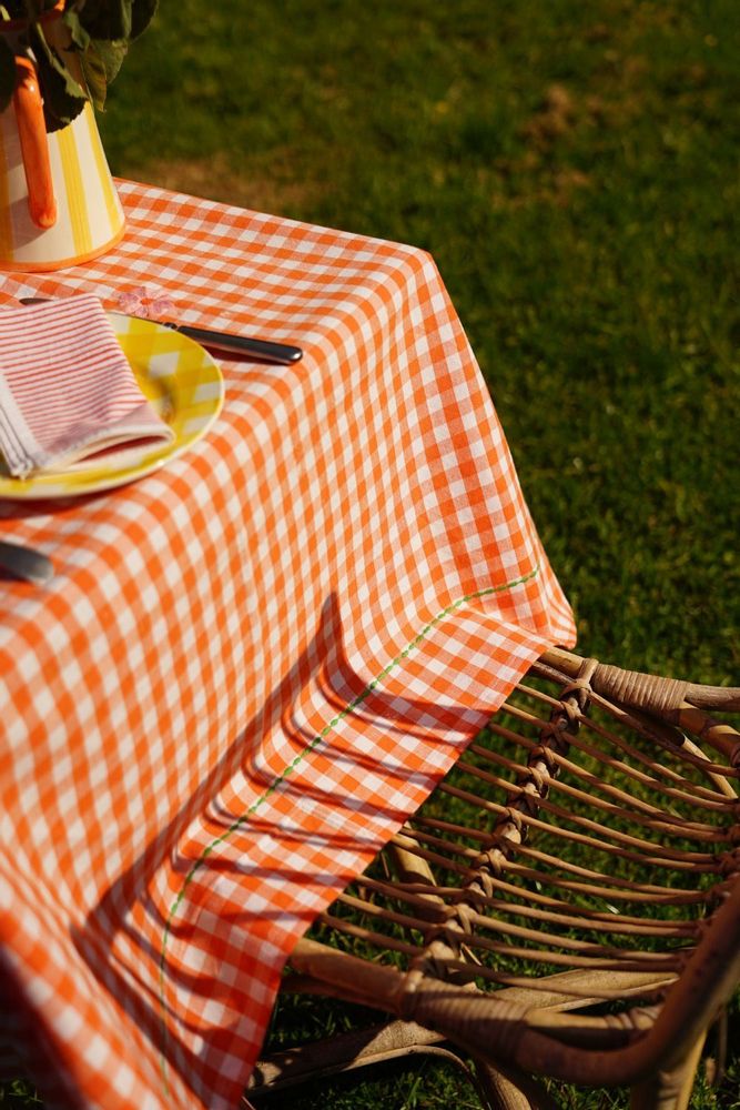 Table linen - Tablecloth Kahlo Orange - MAISON DÎNETTE