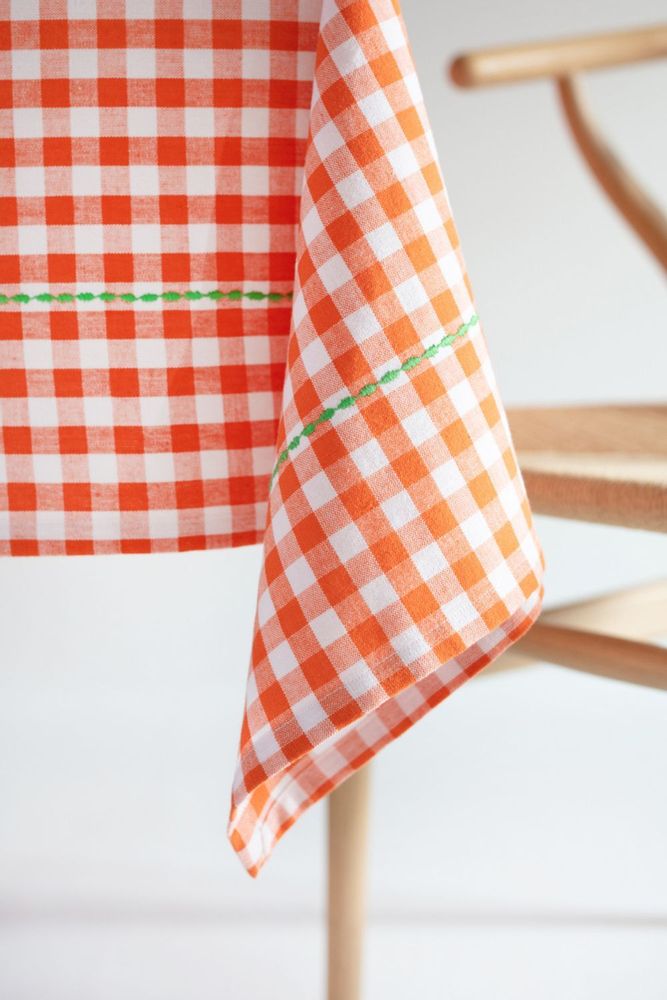 Table linen - Tablecloth Kahlo Orange - MAISON DÎNETTE