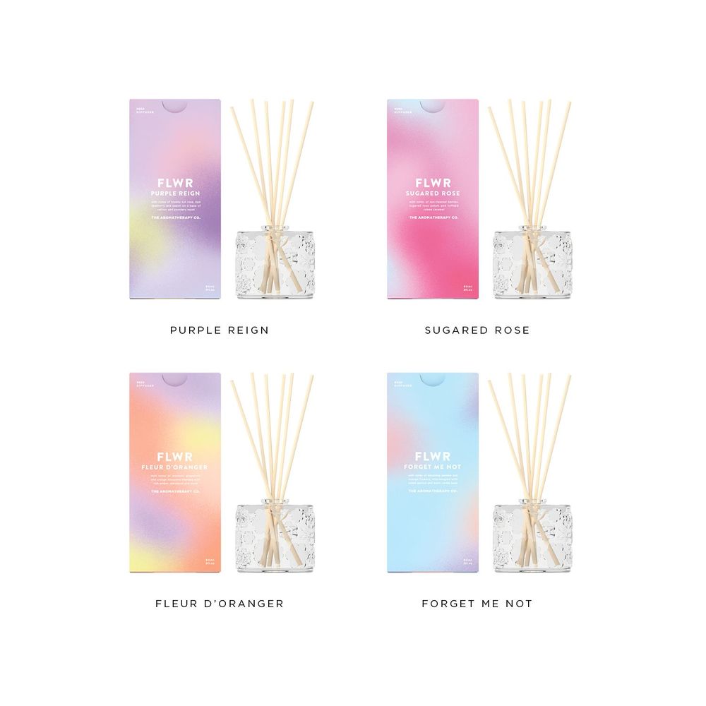 Scent diffusers - FLWR Reed Diffuser. - THE AROMATHERAPY CO.