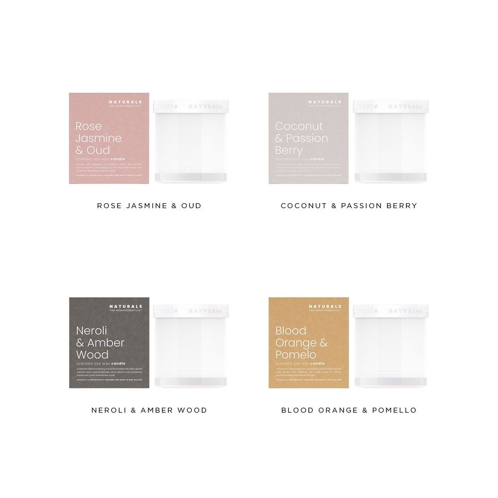 Candles - Naturals Scented Soy Wax Candle - THE AROMATHERAPY CO.