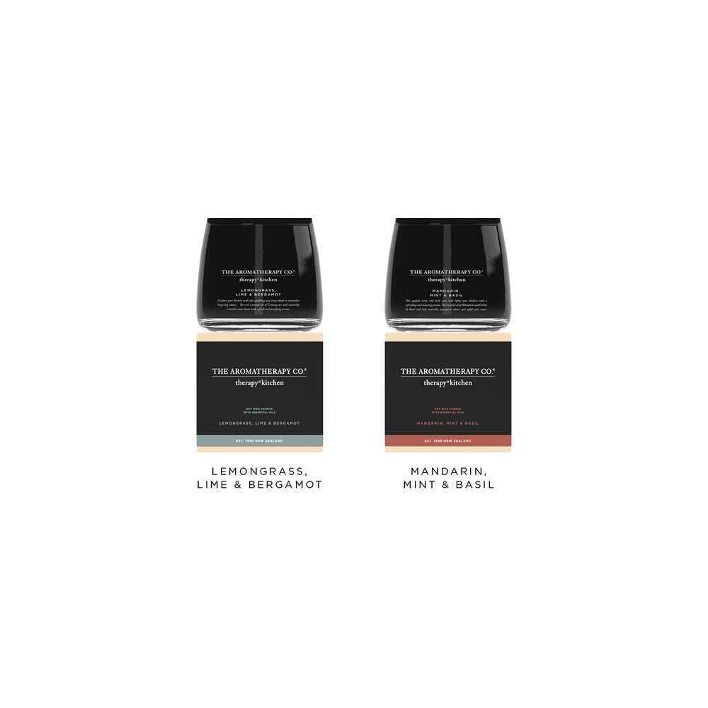 Candles - Therapy Kitchen Soy Wax Candle with Essential Oils - THE AROMATHERAPY CO.