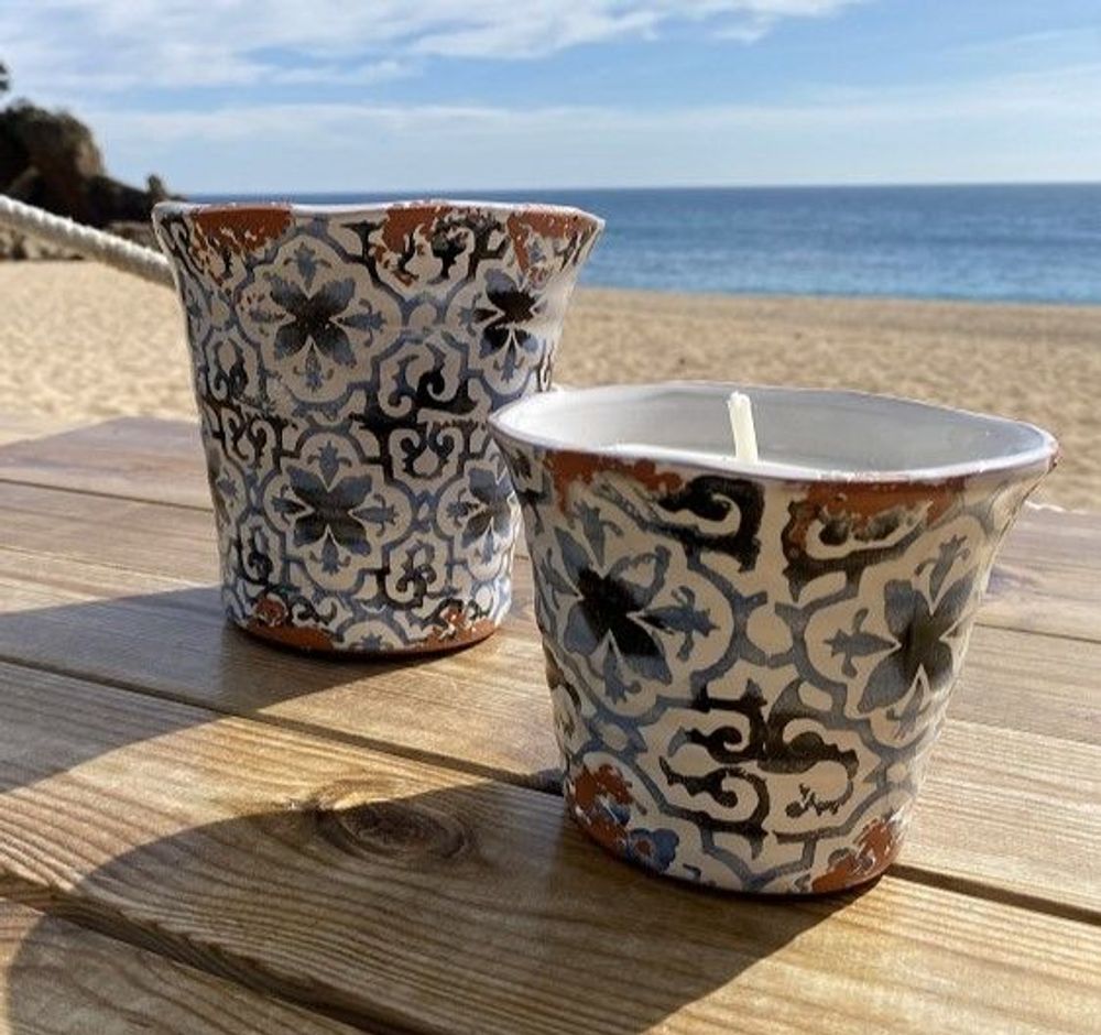 Outdoor decorative accessories - Outdoor ceramic citronella candle collection 2024 - WAX DESIGN - BARCELONA