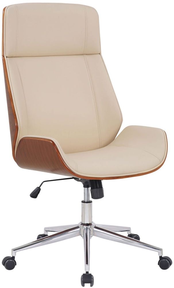 Chairs - Varel Office Chair - Natural Wood - VIBORR