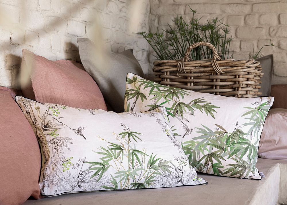 Coussins textile - Éveil - Housse de coussin décorative 100% lin - ALEXANDRE TURPAULT