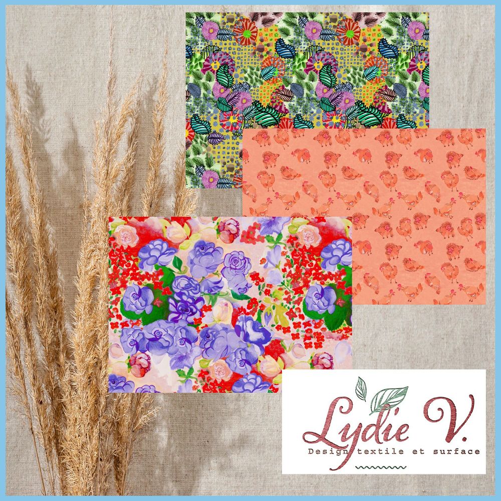 Wallpaper - Spring to excess - LYDIE VACHER DESIGN MODE