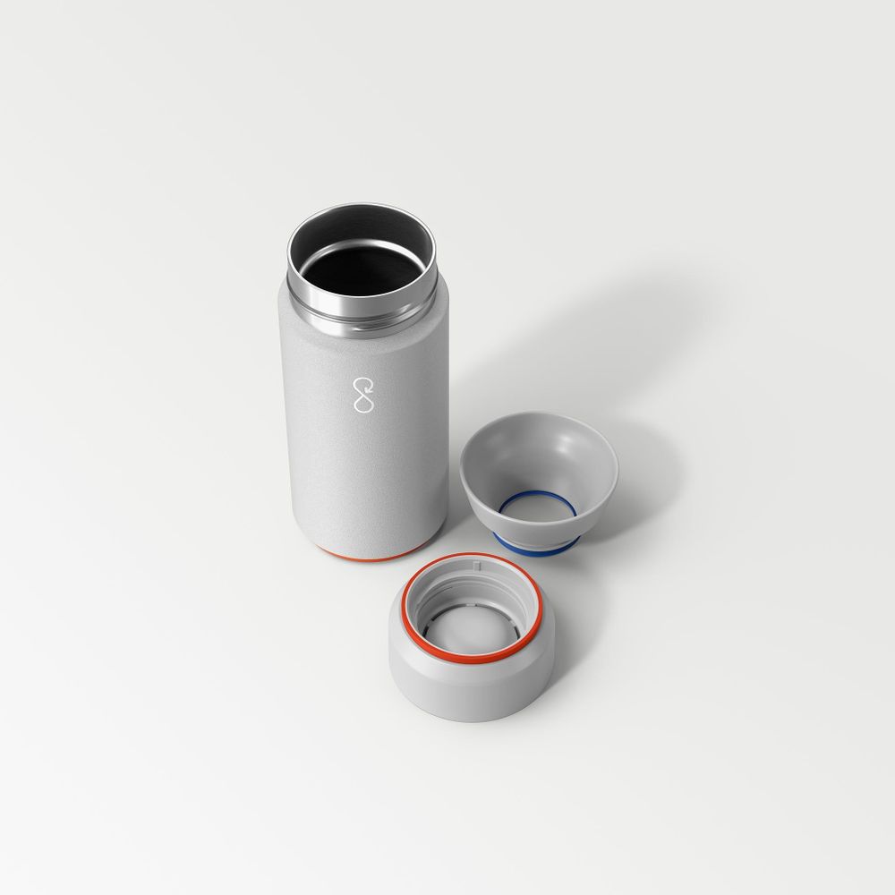 Accessoires de voyage - Thermos 'Brew' (350ml) - Gris pierre - OCEAN BOTTLE