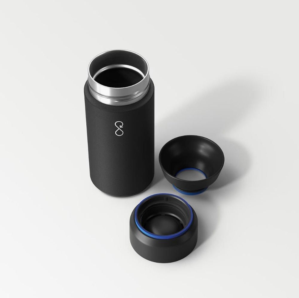 Cadeaux - Thermos 'Brew' (350ml) - Noir obsidienne - OCEAN BOTTLE
