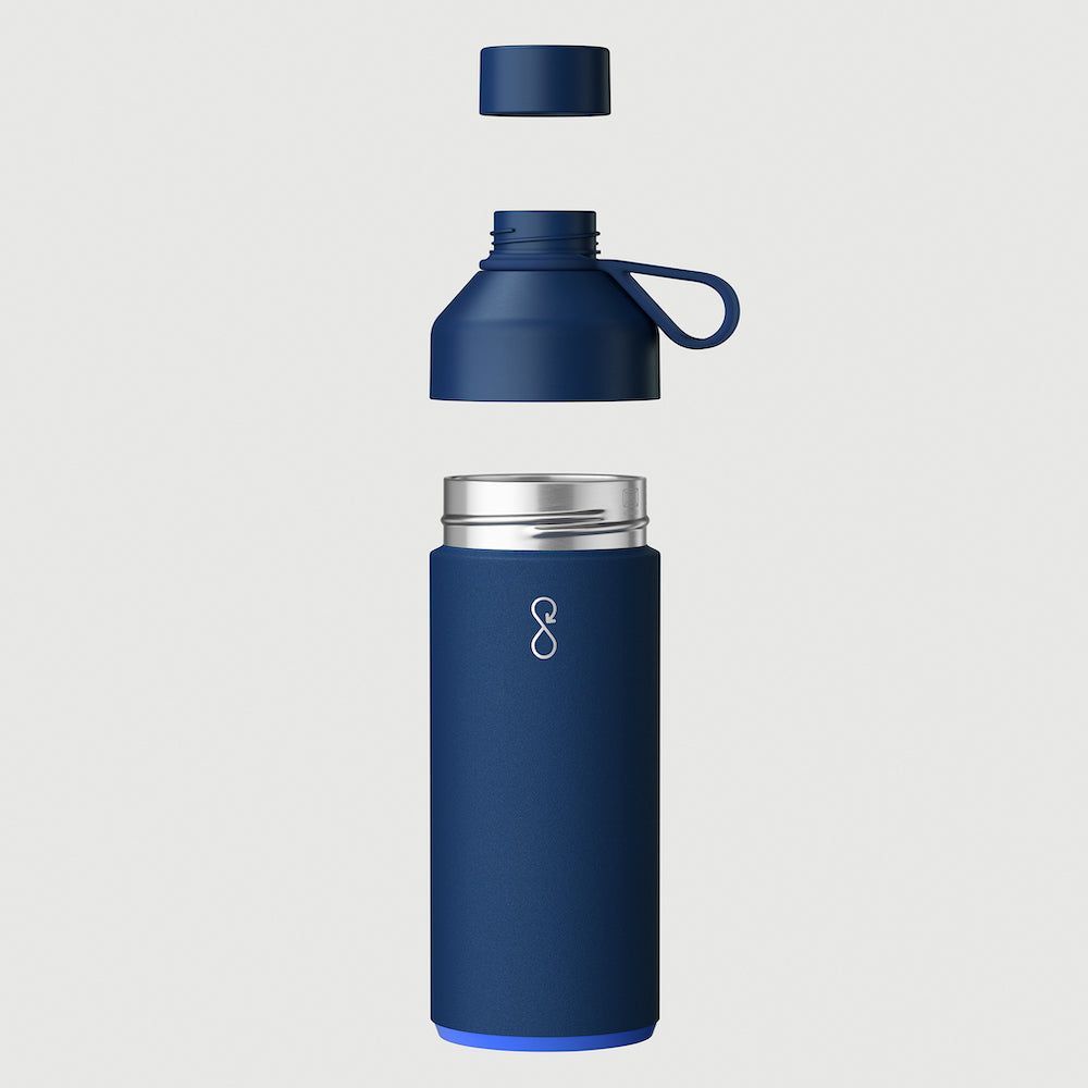 Cadeaux - "Ocean Bottle" la gourde originale (1L) - Bleu Marine - OCEAN BOTTLE
