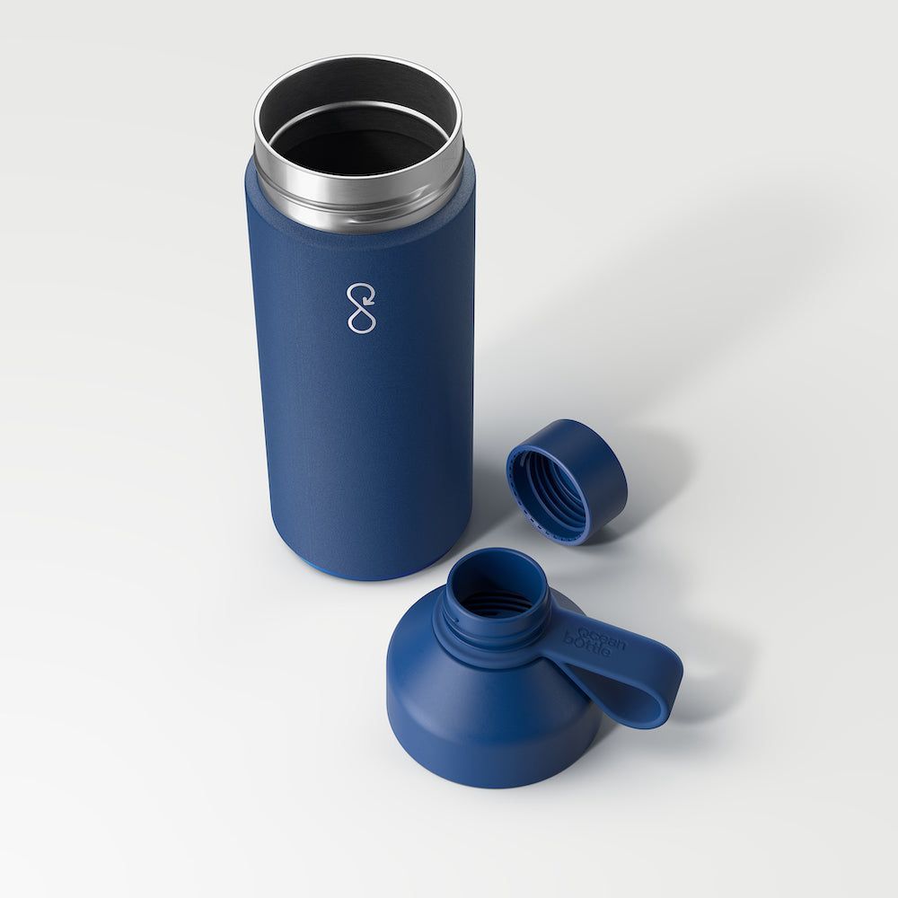 Cadeaux - "Ocean Bottle" la gourde originale (1L) - Bleu Marine - OCEAN BOTTLE