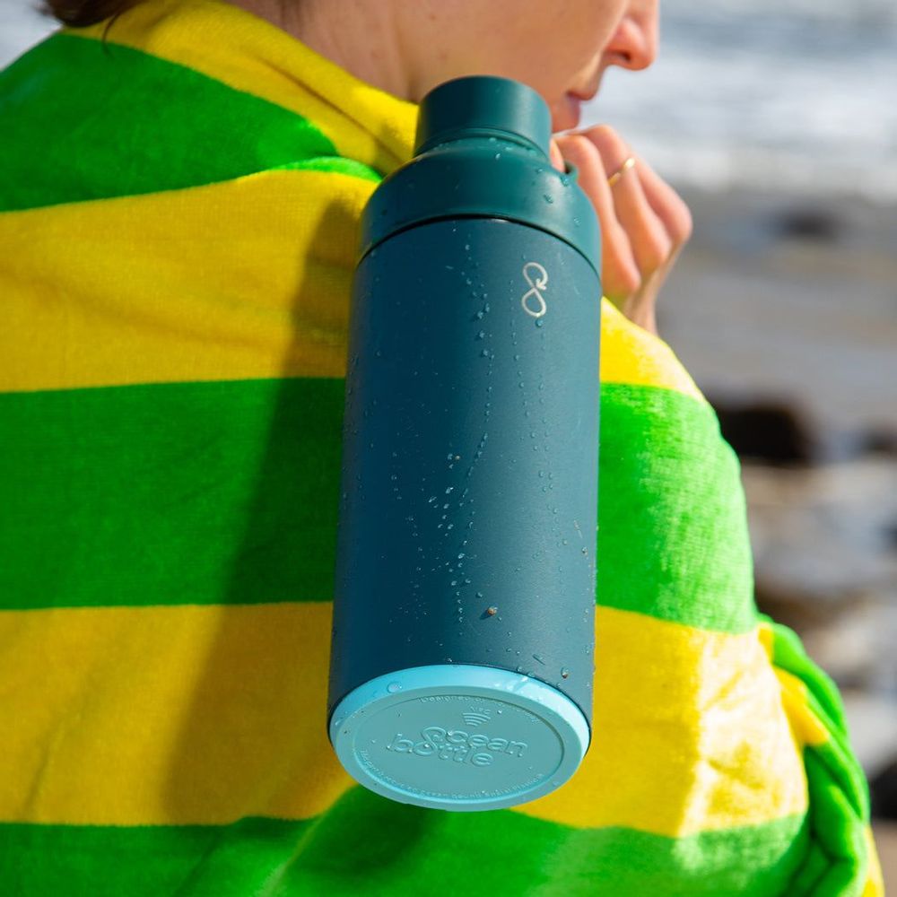 Cadeaux - "Ocean Bottle" la gourde originale (1L) - Vert forêt - OCEAN BOTTLE