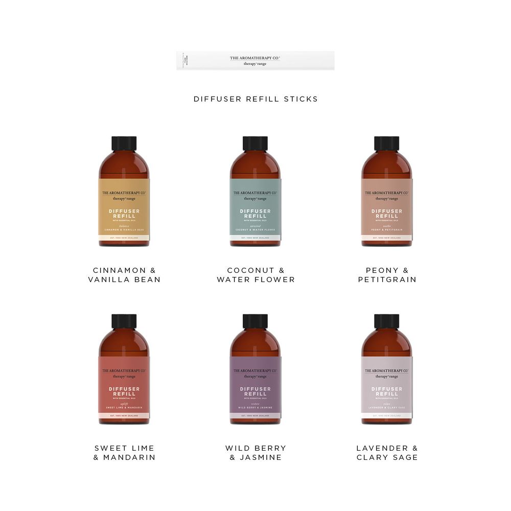 Diffuseurs de parfums - Diffuseur Therapy Reed aux huiles essentielles - THE AROMATHERAPY CO.