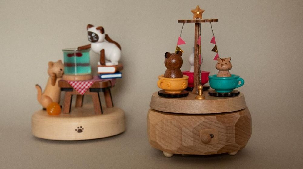 Gifts - Music box, night lights, all wood - SOLIB