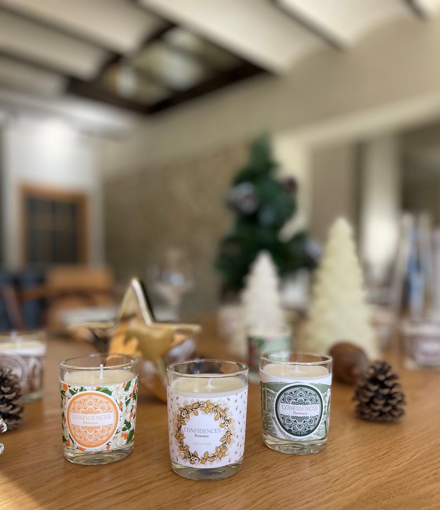 Gifts - Confidences Provence scented candle Christmas box - CONFIDENCES PROVENCE