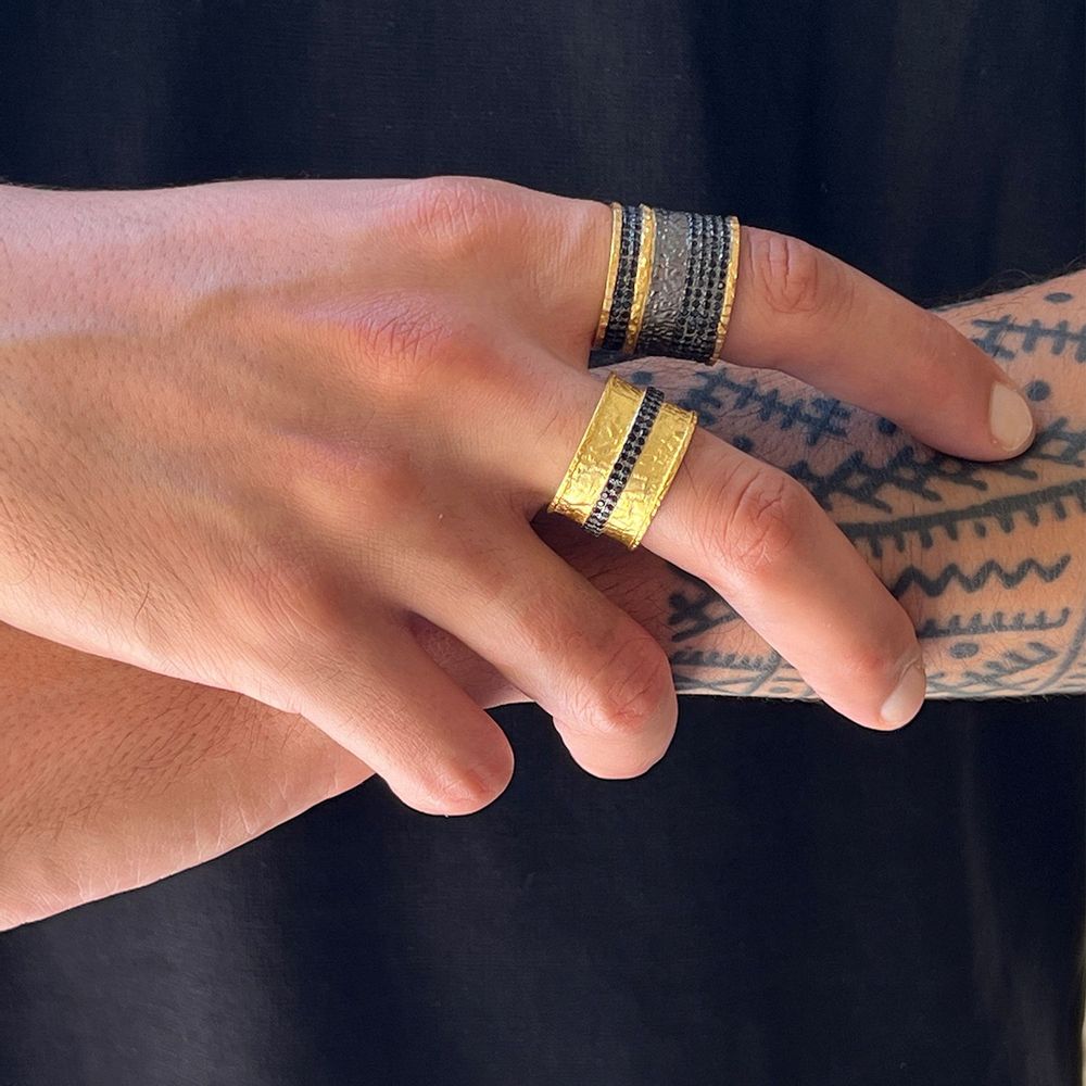 Bijoux - BAGUE NUIT DES TEMPS - COLLECTION ARKEOS - KARAWAN AUTHENTIC