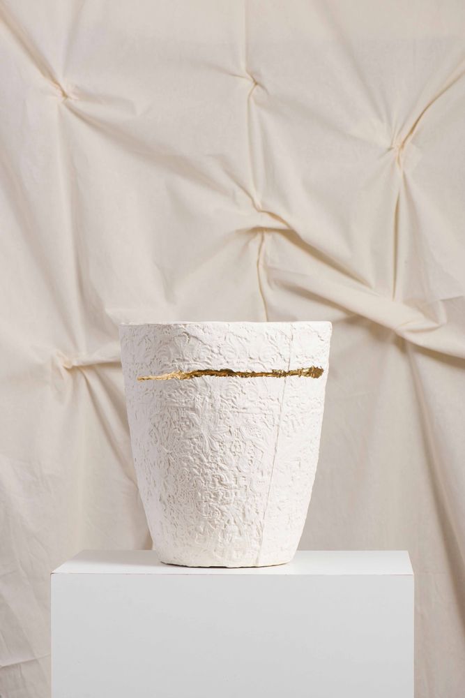 Vases - Prose series vase and lace tales GG vase in porcelain - ATELIER LE MOTIF