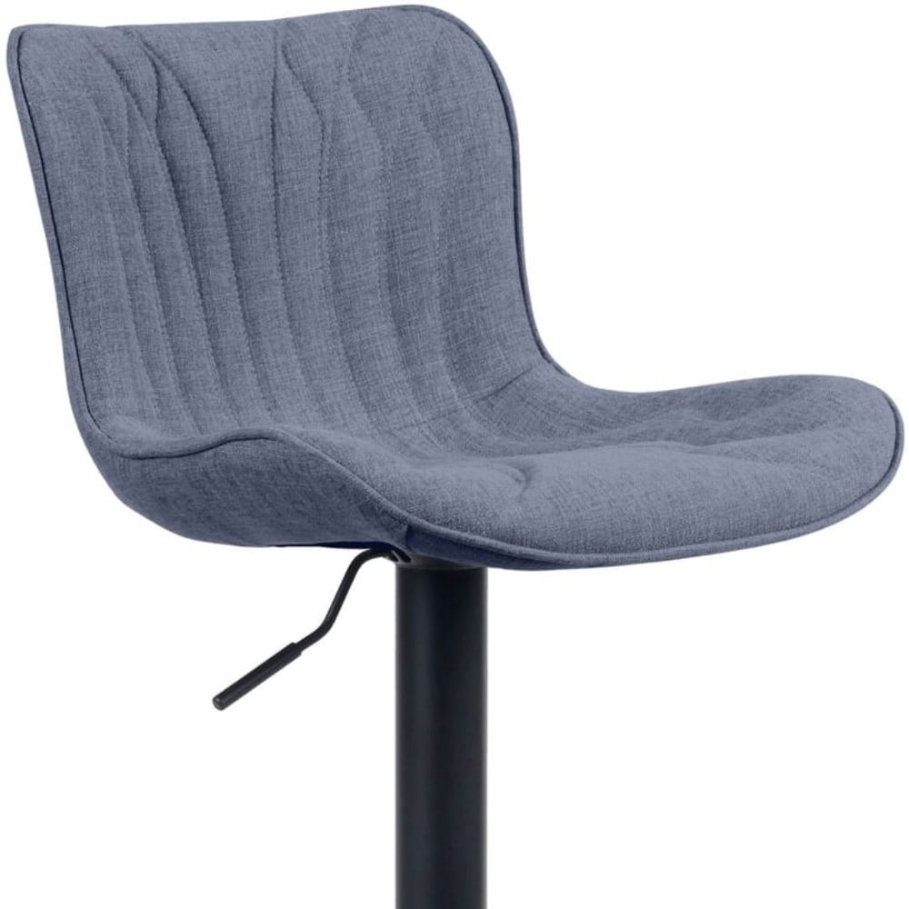 Tabourets - Tabouret de bar Linus tissu - Bleu - VIBORR
