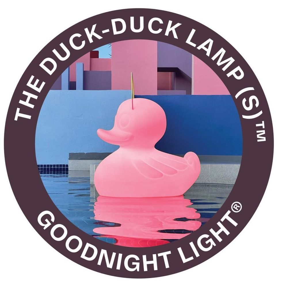 Outdoor decorative accessories - THE DUCK DUCK LAMP S - "PINK EDITION" - GOODNIGHT LIGHT