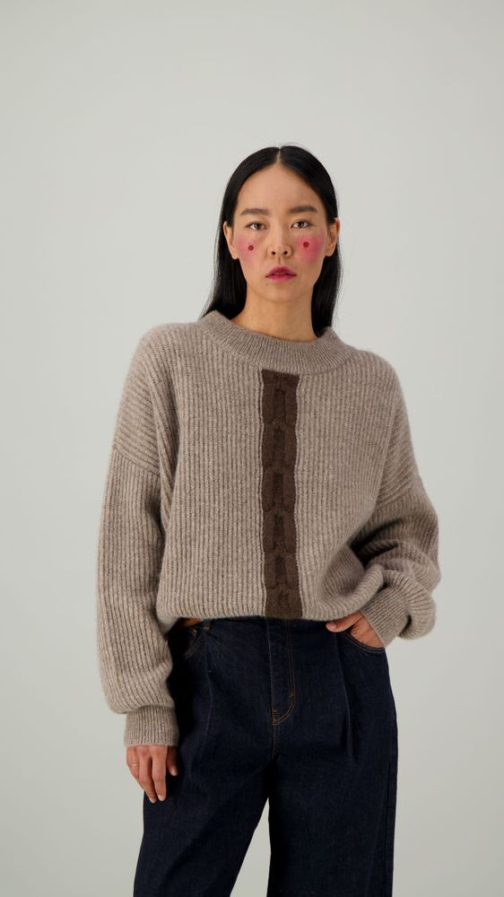 Prêt-à-porter - 100% Yak, Le Pull torsade "Suljees" - TERGEL -YAKSHMERE