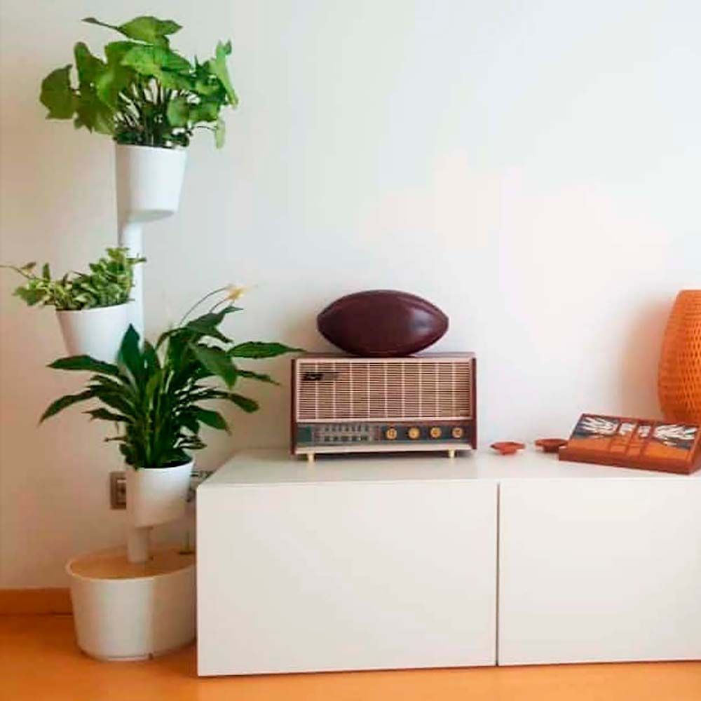 Vases - Jardinière verticale avec 3 pots et arrosage automatique numerique - CITYSENS