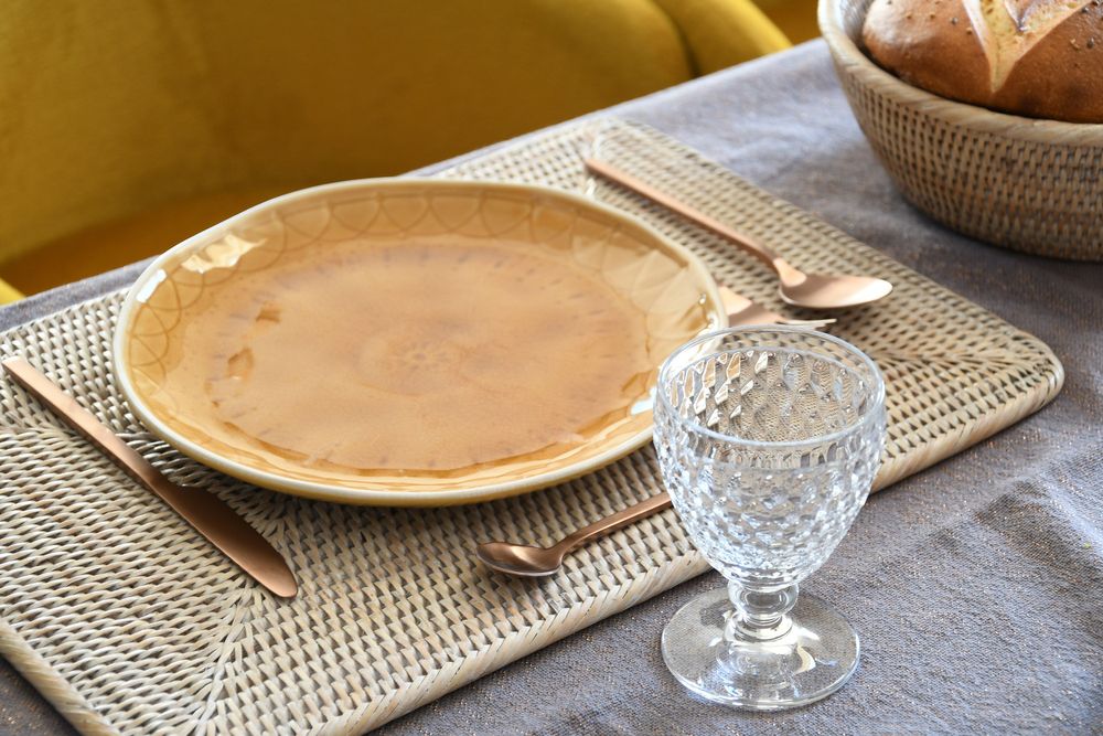 Sets de table - Set de table Diana rotin naturel - PAGAN