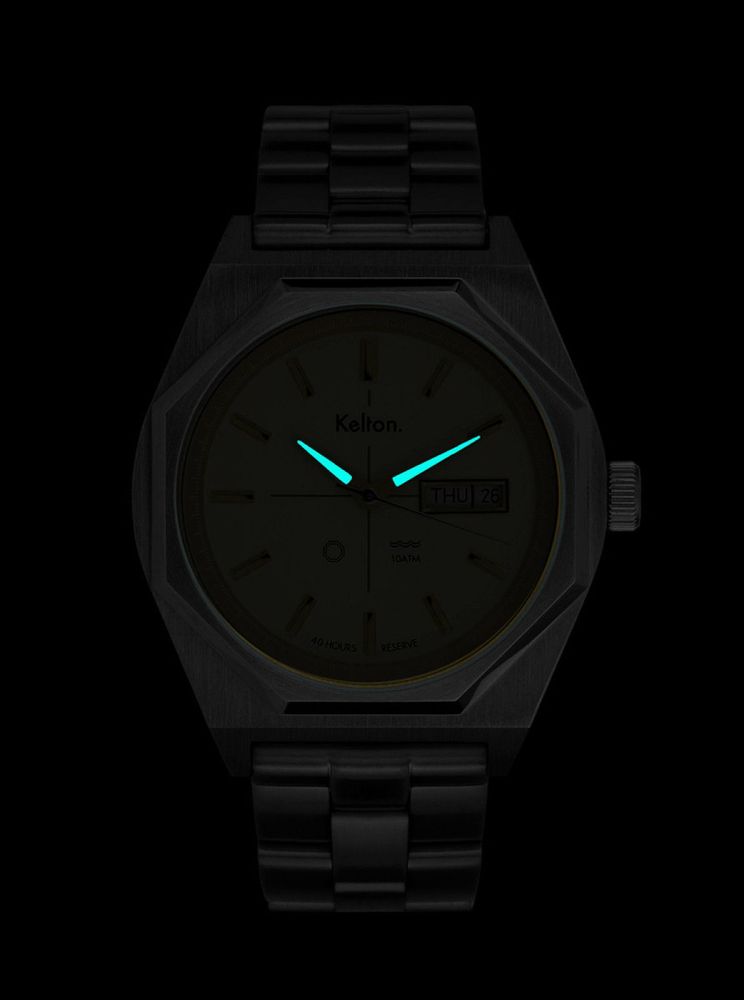 Montres et horlogerie - Montre Octogone silver nato kaki - KELTON